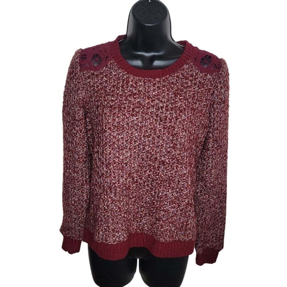 Miss Me chunky lace shoulder sweater size XS
